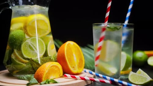 Refreshing Citrus Beverage with Lemon, Lime and Orange