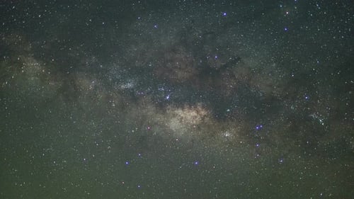 Milky Way In Night Sky