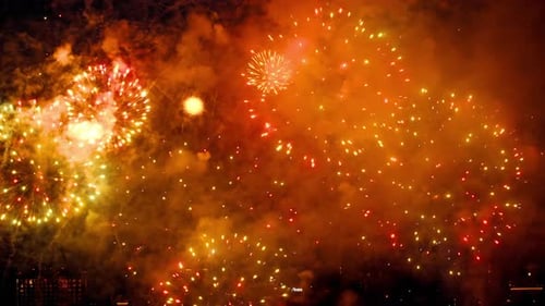 Festive Fireworks in the Sky