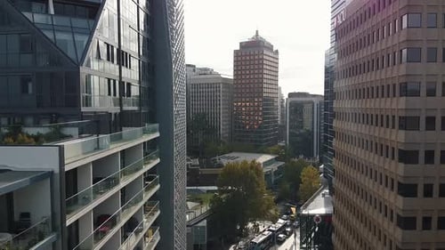 Aerial View of Sydney Australia and City Buildings