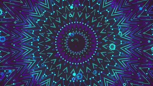 Abstract Neon Geometric Pulsing Lines Background