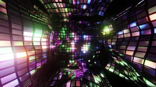 Multicolored Room Vj Loop Background HD