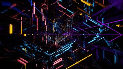 Vj Loop Animation The Pulse Of The Planet Tunnel 02