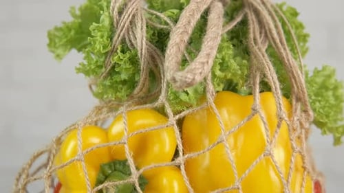 Comida ecológica en bolsas