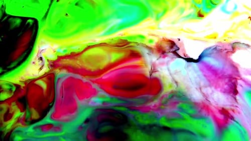 Abstract Multicolor Paint Colours Psychedelic Blasting Texture