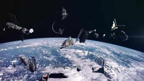 Weltraumschrott im Erdumlauf - Verlassene Satelliten und Raketenteile