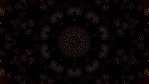 Fundo abstrato movendo listras e piscando com pontos de luz brilhantes. Animação com círculos