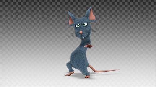 Funny Dancing Cartoon Mouse 3D Animation