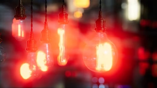 Old Retro Vintage Incandescent Light Bulb