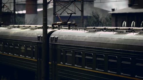 Alter sowjetischer Elektrobahnhof