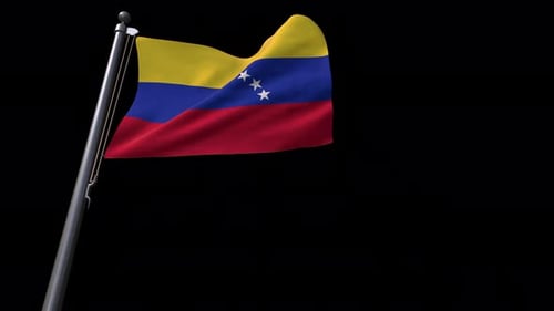 Realistic Waving Venezuela Flag Animation