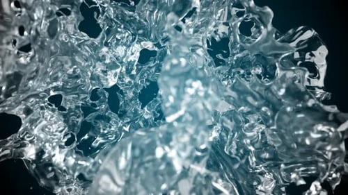 Realistic Water Splash Burst Transition