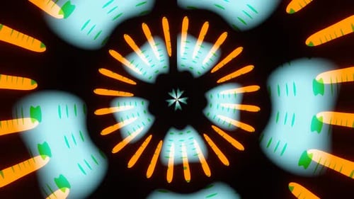 Abstract Tunnel Kaleidoscope Visual Effect