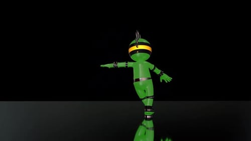 Green Punk Bubble Dancer Long Loop