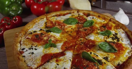 Fresh Baked Margherita Pizza 87b