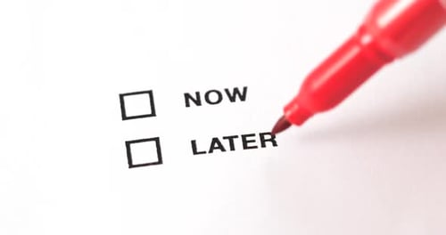 Marking check box of later and now