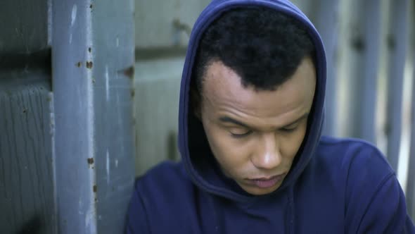 Teenage Hooligan Serving His Sentence in Juvenile Colony, Difficult ...
