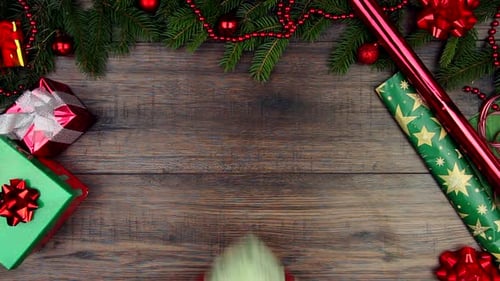 Merry Christmas And Happy New Year Concept.