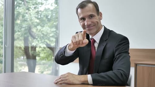 Smiling Professional Invites with a Gesture