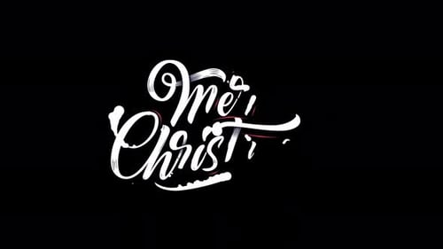 Brush Stroke Christmas and New Year Animated Greetings