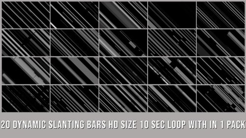 Dynamic Slanting Bars Elements Pack V01