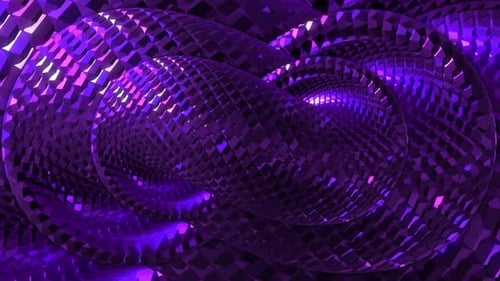 Abstract Geometric Tunnel Loop Background Animation