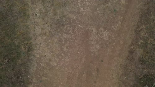 Mud roads with intersection 4K drone view footage