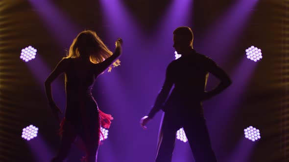 Incendiary Rumba Performed By Ballroom Dancing Partners, People Stock ...