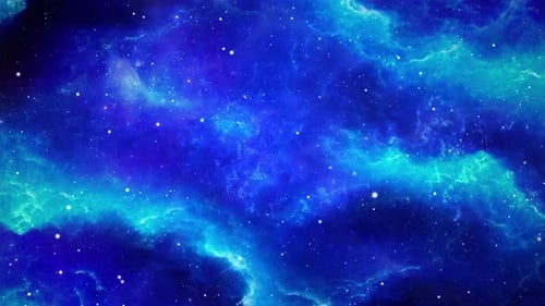 Abstract Space Nebula Animation with Twinkling Stars