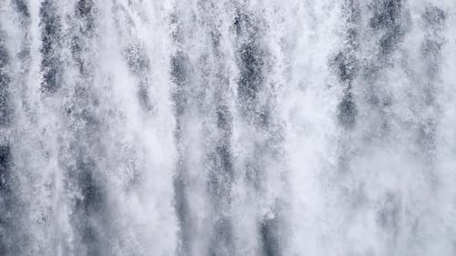 Powerful Waterfall Cascading in Fresh, Clean Waters