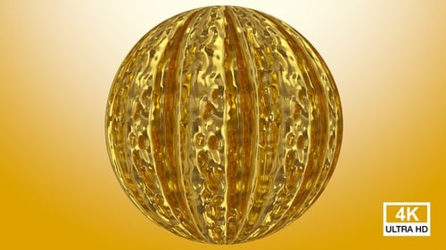 Liquid Gold Splash Sphere