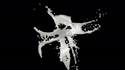 Dynamic White Liquid Splash Reveal