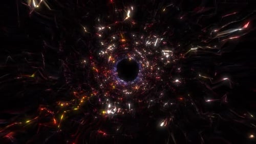 Abstract Sparkling Light Tunnel Seamless Loop