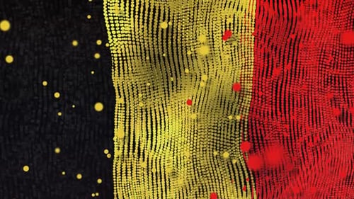 Belgian Flag Particle Animation