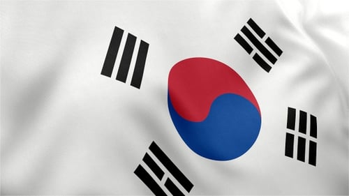 Bandera de Corea del Sur