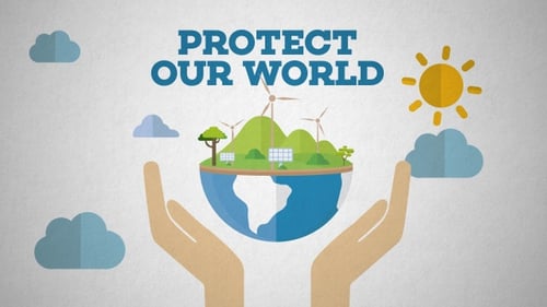 Protect Our World Environmental Flat Design Animation