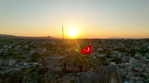 Cappadocia aerial view 4 K Awesome Background