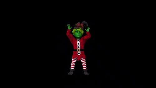 Danse des Elfes Verts 7 — Concept de Noël
