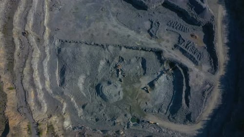 Aerial View Of Opencast Mining Quarry 6