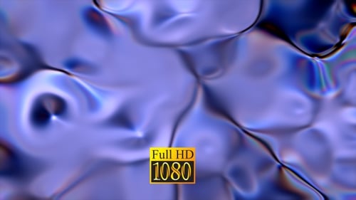 Modern Abstract fluids_Blue Satin