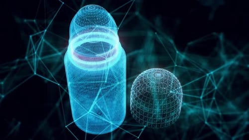 Roll On Hologram Close Up 4k