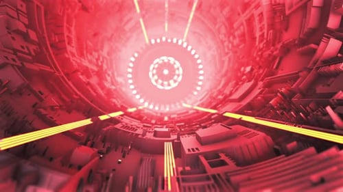 Tunel de science-fiction 3D V24