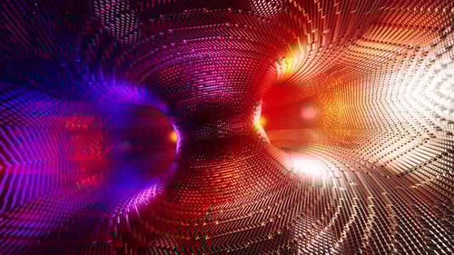 Rotation Of The Metallic Neon Space Colored Worm Hole Vj Loop HD