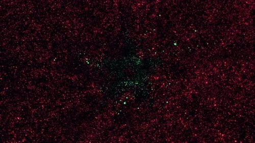 Abstract Red and Green Sparkle Particle Background Animation