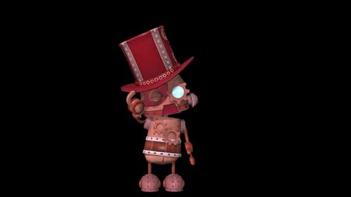 Roboter-Gruß