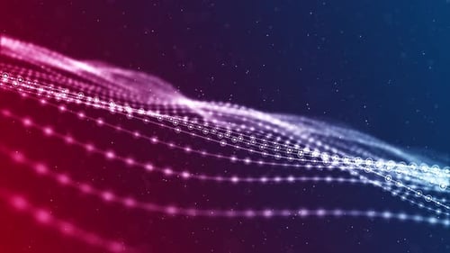 4K Abstract wave soft background(loopable) Selective focus and camera motion