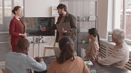 IT Specialists Making Presentation