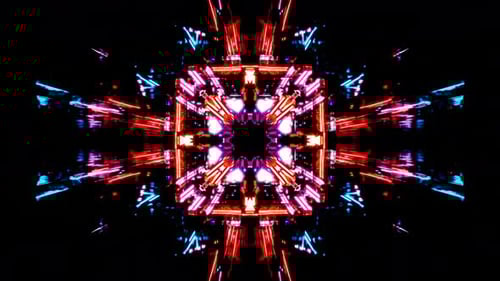 Twinkle Of Disco Lights In The Tunnel 4K