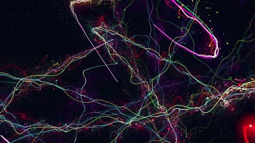 Frenetic Particle Light Streak Loop