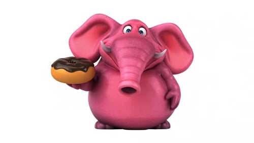 Lustiger Elefant - 3D-Animation
